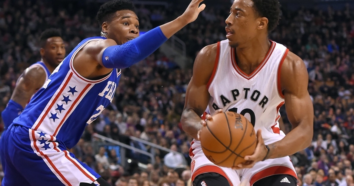 Raptors 123 - 76ers 114: DeMar DeRozan leads the way