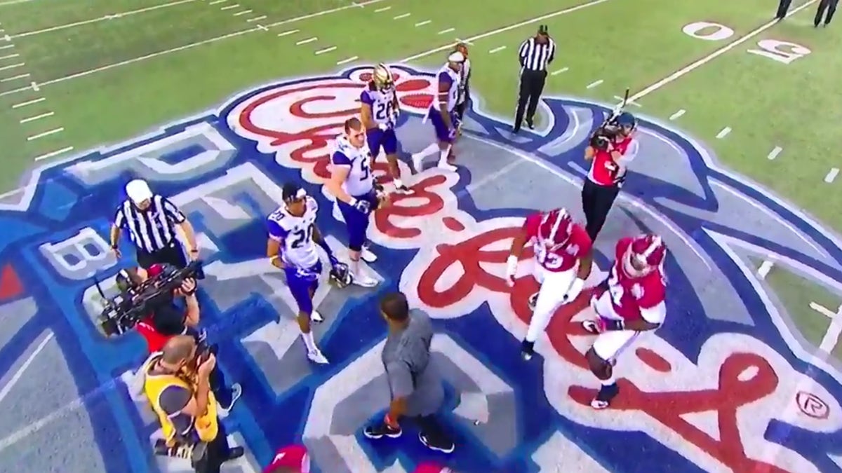 Alabama captains turned their backs on pregame handshake with ... - FOXSports.com