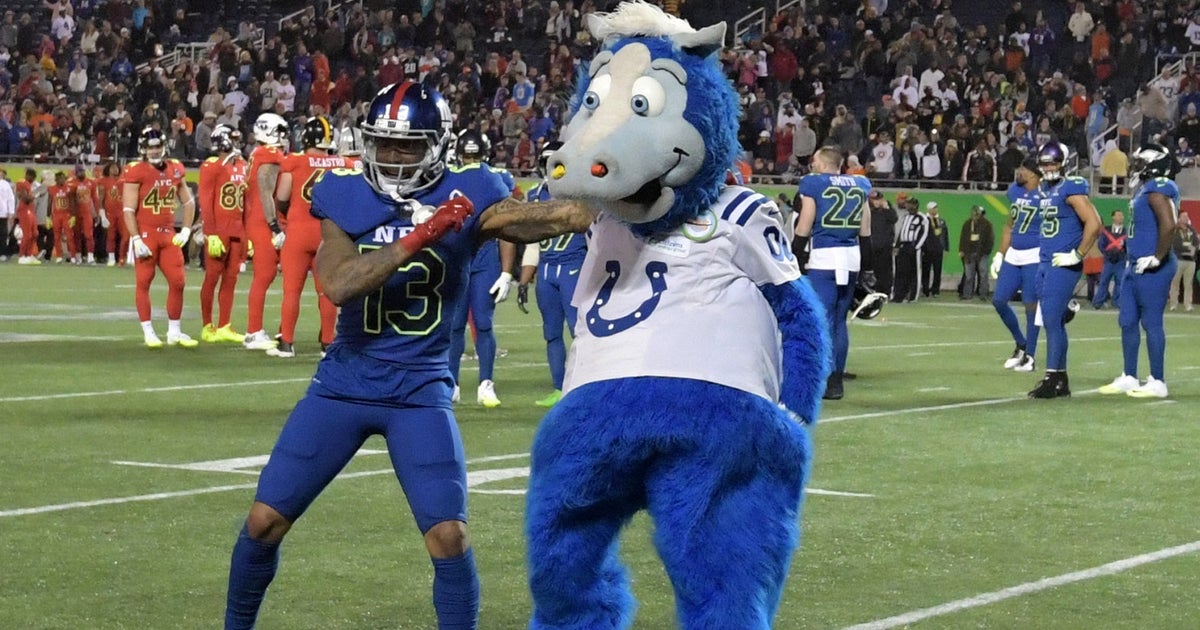 Watch Odell Beckham Jr. have a dance-off with Colts mascot in middle of the Pro Bowl - FOXSports.com