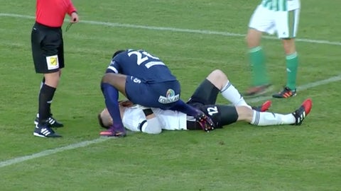 Francis Kone saves unconscious goalkeeper's life after on-pitch collision