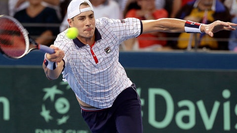 Johnson beats Sock in US Men's Clay Court semis