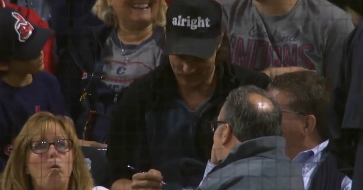 Matthew McConaughey signs autographs at Indians game with sweet 'alright' hat | FOX Sports