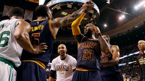 Cavs set playoff mark with 41-point lead at half