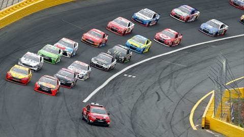 Larson on pole after Busch error Larson on pole after Busch error