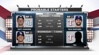 Resilient Rays look for a 3rd straight win Tuesday in Texas