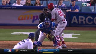 WATCH: Grichuk scores from 2B on Kershaw's wild pitch