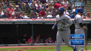 WATCH: Jorge Bonifacio hits a moon shot in Royals' loss to Indians
