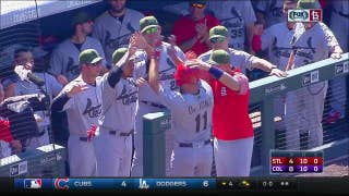 WATCH: Paul DeJong homers in first MLB at-bat
