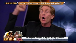 LeBron James breaks Michael Jordan's playoff points record - Skip Bayless reacts | UNDISPUTED