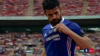 Diego Costa levels it for Chelsea | 2016-17 FA Cup Final Highlights