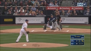 WATCH: Brewers jump out to 5-0 lead with first-inning rally