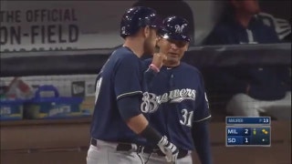 WATCH: Brewers rally for two runs in 9th inning to top Padres