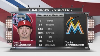 Marlins yet to decide on starter for Tuesday's matchup with Phillies