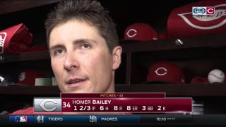 Homer Bailey on first start back: 'No excuses. I just didn't pitch well'