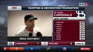 Matheny impressed with Lyons' long relief outing against Phillies