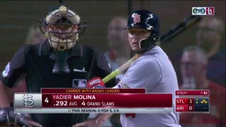 WATCH: Molina extends hitting streak to 14 games while driving in two