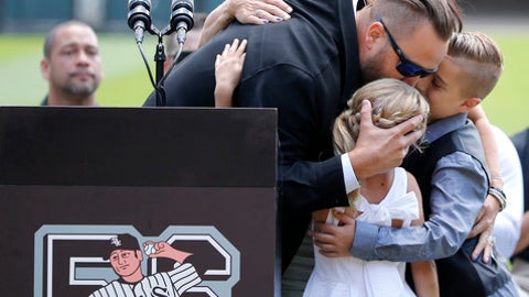 White Sox retire former star pitcher Buehrle's No. 56 jersey
