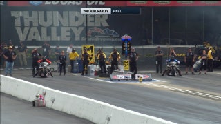Tii Tharpe Wins Top Fuel Harley Final at Bristol | 2017 NHRA DRAG RACING