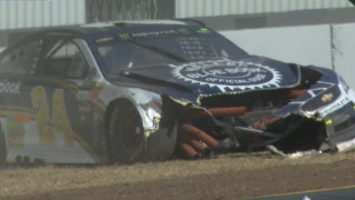 Chase Elliott Wrecks in Sonoma Practice