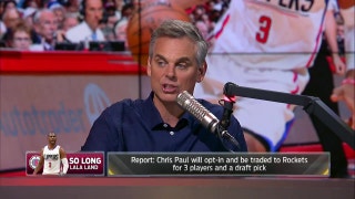 Colin on Paul George possibly joining Rockets: 'I'd choose Houston over Boston' | THE HERD