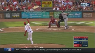 WATCH: Brewers' Braun hits first homer since returning from injury