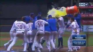 WATCH: Brewers' Thames hits walk-off homer against Padres