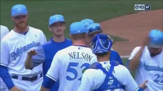 WATCH: Brewers' Nelson strikes out final batter in first career complete game