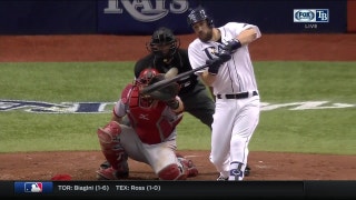 Recently acquired Trevor Plouffe hits first HR as a Ray