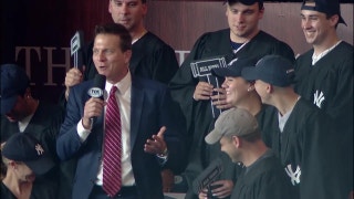 Patrick O'Neal reports from the 'Judge's Chambers' at Yankee Stadium