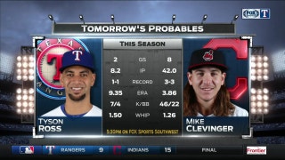 Tyson Ross takes mound in Cleveland | Rangers Live