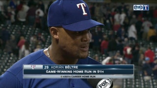 Adrian Beltre on game-winning, milestone home run