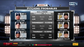 Rays head to Pittsburgh to start road trip