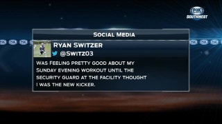 Ryan Switzer mixed up with Cowboys Kicker | SportsDay OnAir
