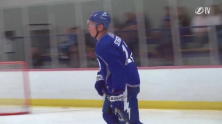 Mikhail Sergachev, Alexander Volkov make debuts at Lightning camp
