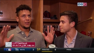 Luis Castillo on his home debut, Schebler's homer-saving catch