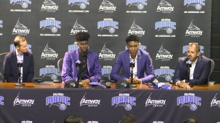 Jonathan Isaac and Wesley Iwundu - Orlando Magic press conference (Part 2)