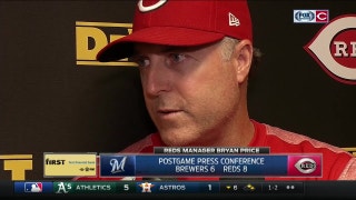 Bryan Price was pleased with Reds' production up and down the lineup