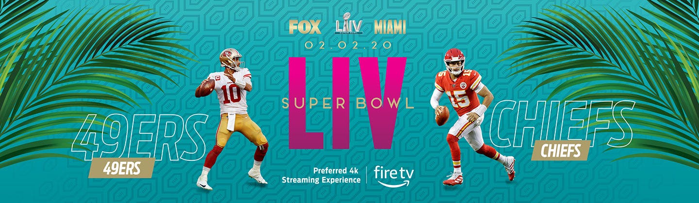Football teams San Francisco 49ers and Kansas City Chiefs will play in Super Bowl LIV