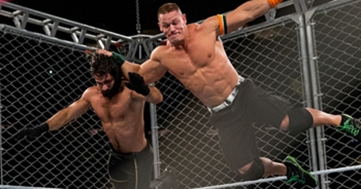 John Cena Vs Seth Rollins U S Title Steel Cage Match Wwe Live From