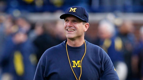 Jim Harbaugh assists with calf birth during visit to IN farm