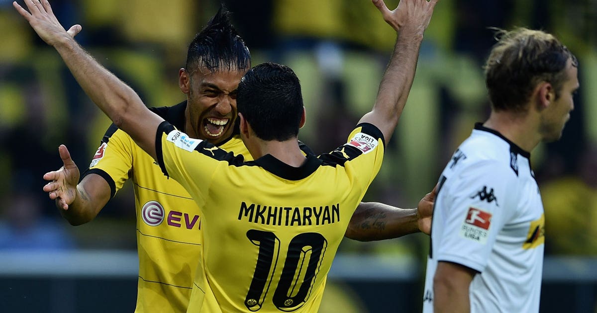 Mkhitaryan brace extends Dortmund lead against ...