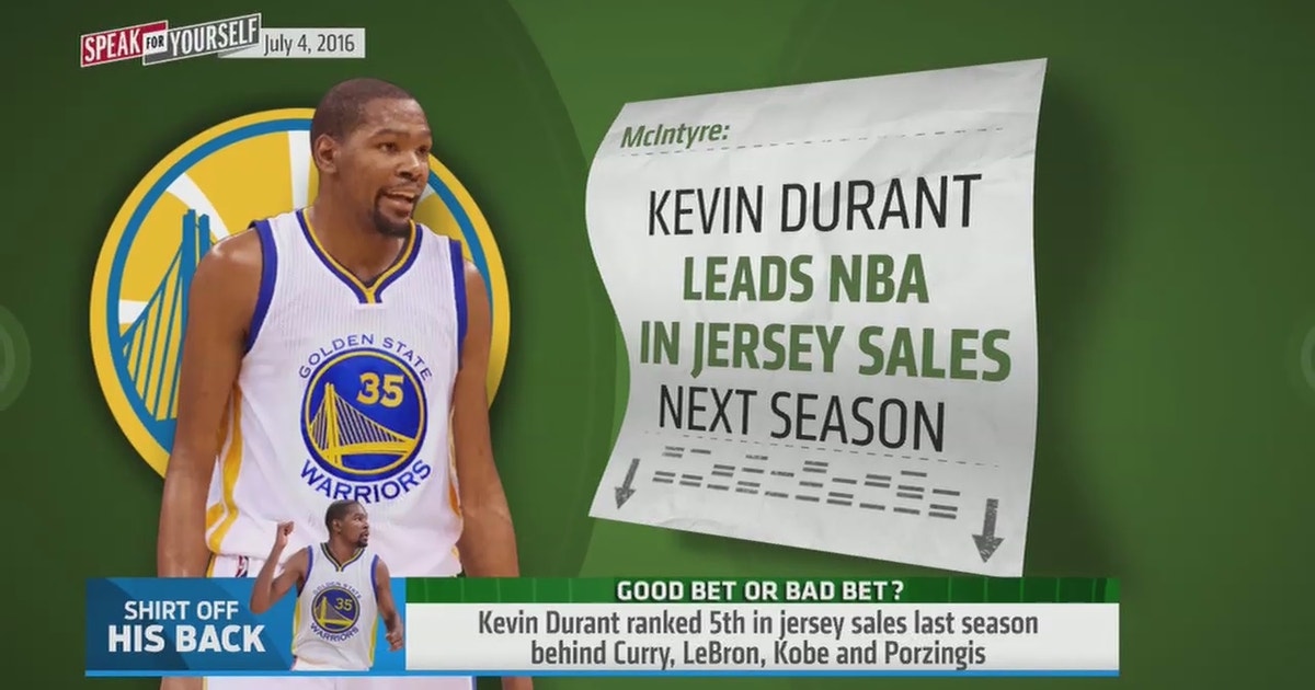 kevin durant jersey sales