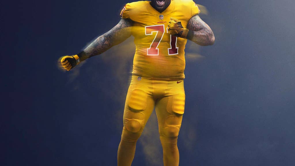 redskins yellow color rush