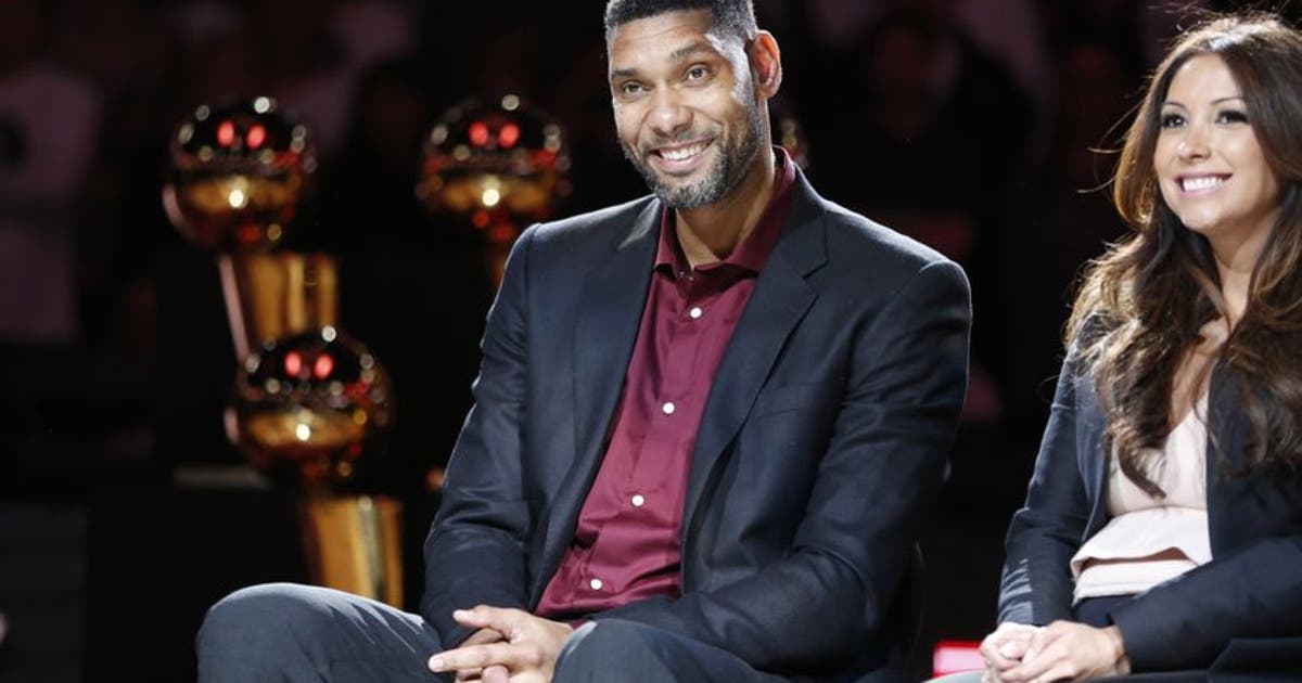 tim duncan jersey retirement ceremony