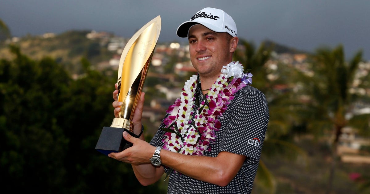 Justin Thomas celebrates back-to-back wins with a new car | FOX Sports