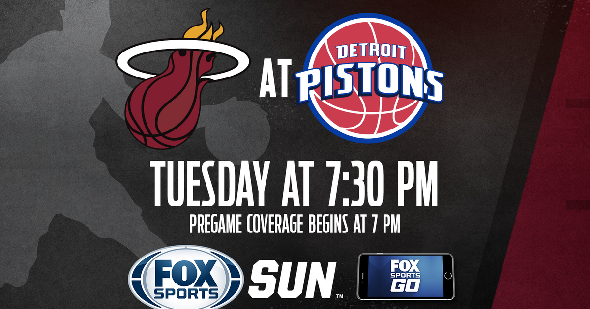Miami Heat at Detroit Pistons game preview FOX Sports