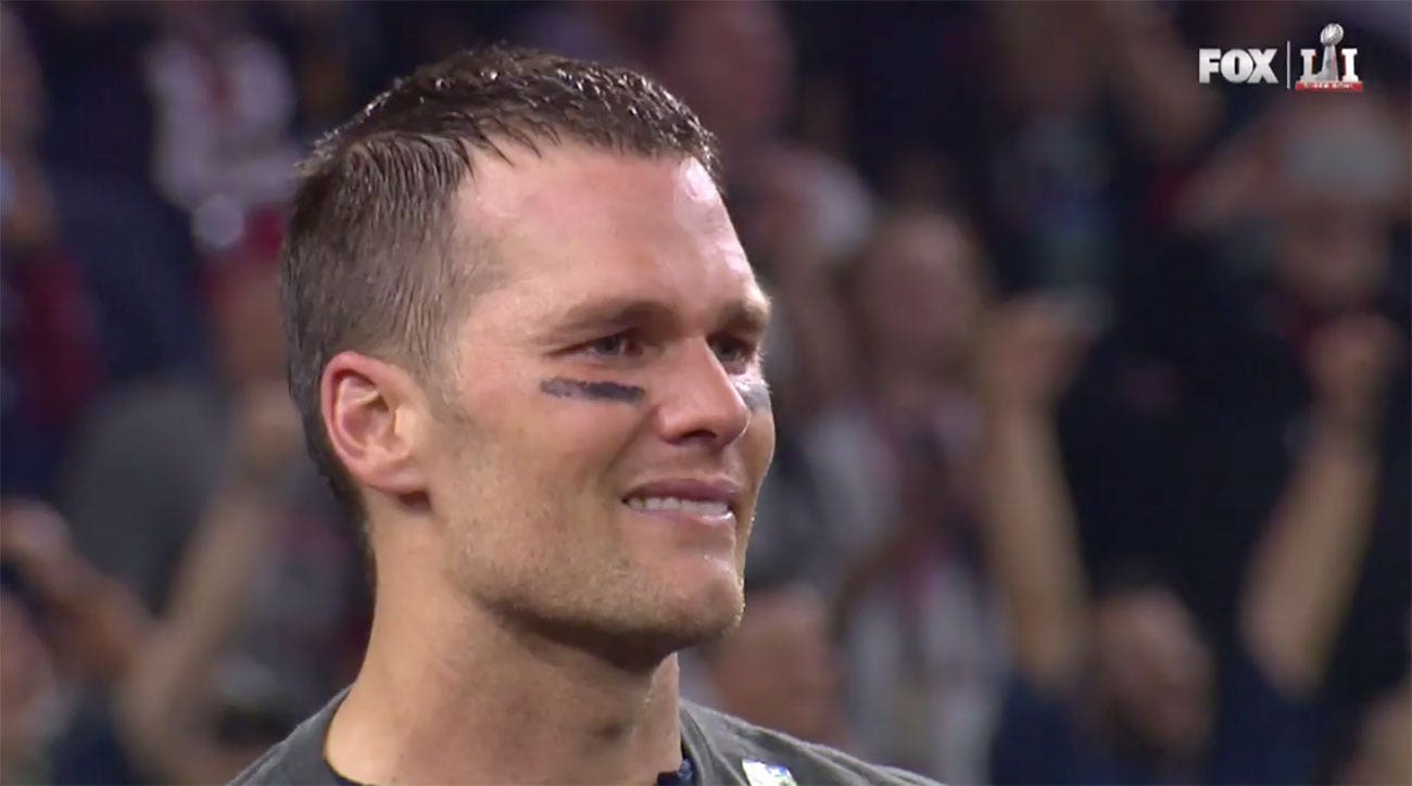 Watch Tom Brady Cries Before Accepting Lombardi Trophy Fox Sports