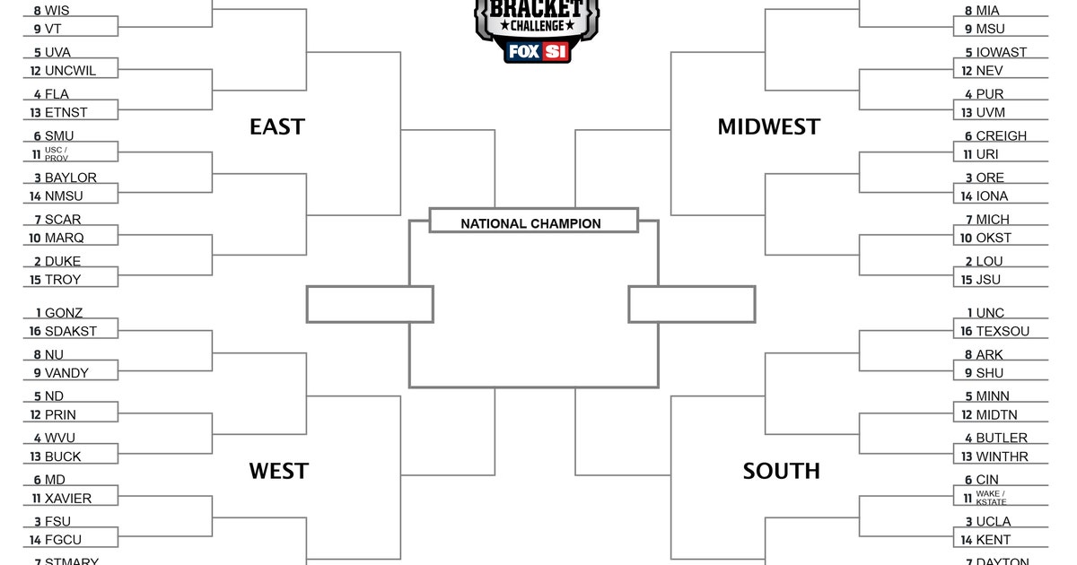 NCAA tournament bracket: See the full field of 68 | FOX Sports