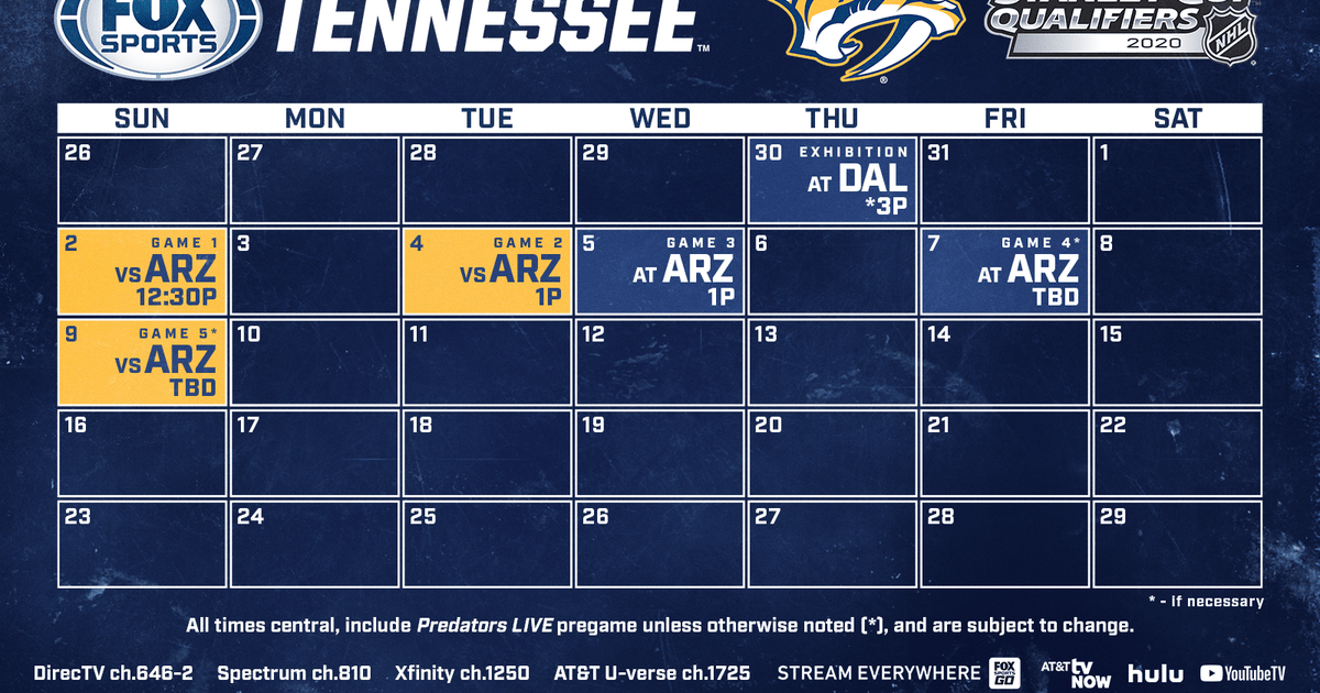 nashville preds schedule 2021