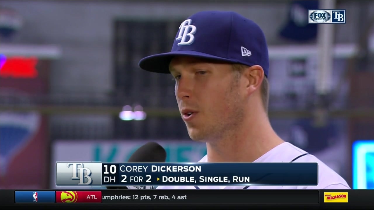 Corey Dickerson explains his approach in pinch-hit at-bat ...